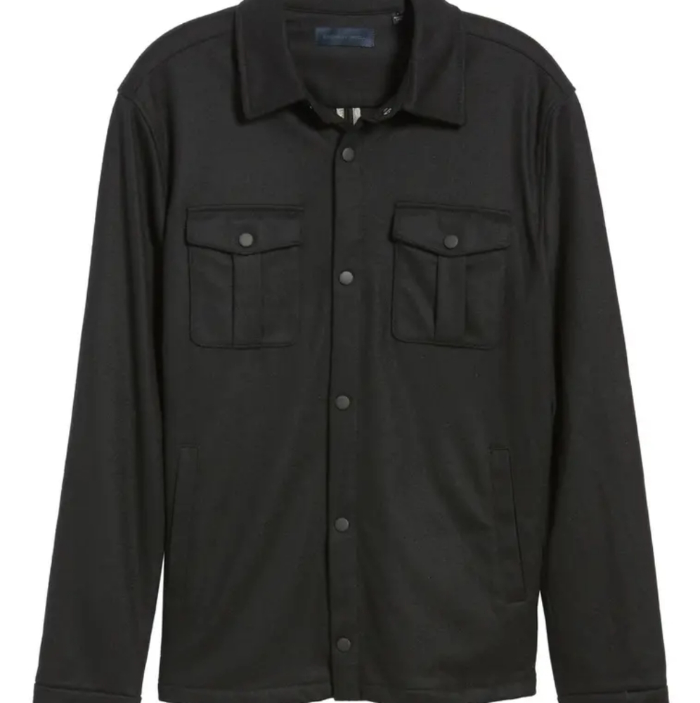 SOLD - Seymour Regular Fit Wool Blend Shirt Jacket
